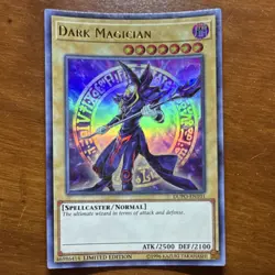 Yu-Gi-Oh! Dark Magician DUPO-EN101 Duel Power Holo Spellcaster Card - Image 1