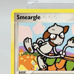 Pokemon Smeargle 48/115 ex Unseen Forces 2005 Vintage Card Crease - Image 2