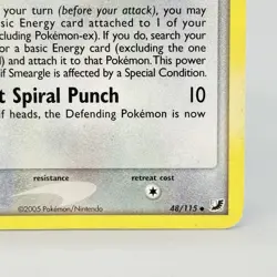 Pokemon Smeargle 48/115 ex Unseen Forces 2005 Vintage Card Crease - Image 4