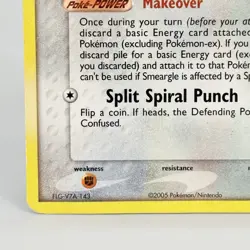 Pokemon Smeargle 48/115 ex Unseen Forces 2005 Vintage Card Crease - Image 5