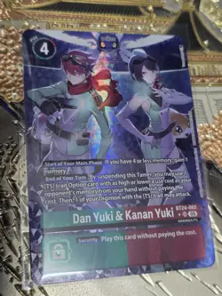 Digimon Card Game Dan Yuki & Kanan Yuki (Alternate Art) Super Rare Time Stranger - Image 1