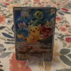 Pokemon Pikachu Paldea Evolved Black Star Promo Card 027 - Image 1