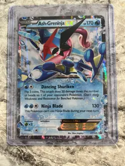 Pokemon TCG Ash-Greninja EX Black Star Promo Holo Card XY133 - Image 1