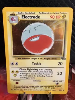 Electrode Holo 2/64 Jungle Set WOTC 1999 Pokemon Card MP Moderately Played - Image 1