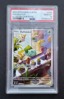 *PSA 10* Bulbasaur 143/142 - Stellar Crown - Illustration Rare - Gem Mint Card - Image 1