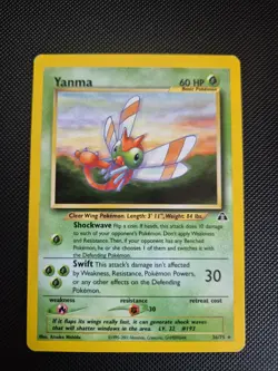 🔥 Yanma 36/75 Rare Neo Discovery Set Pokemon Card WOTC 🔥 - Image 1