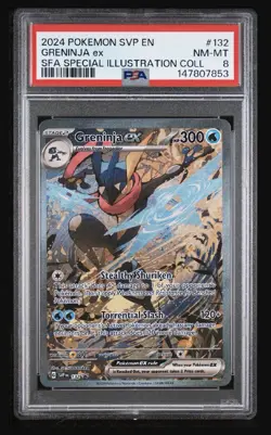 Pokemon Greninja ex 132 SVP Scarlet & Violet Promo Holo Special Illustration PS… - Image 1