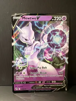 Pokemon TCG Mewtwo V Pokemon Go 030/078 Holo Ultra Rare - Image 1