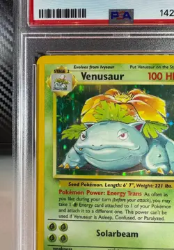 1999 Pokemon Venusaur - Base Set Holo Rare 15/102 ⭐ - WOTC - PSA 4 - Image 3