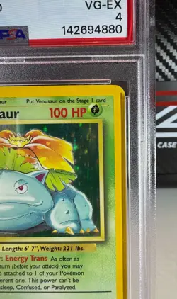1999 Pokemon Venusaur - Base Set Holo Rare 15/102 ⭐ - WOTC - PSA 4 - Image 4