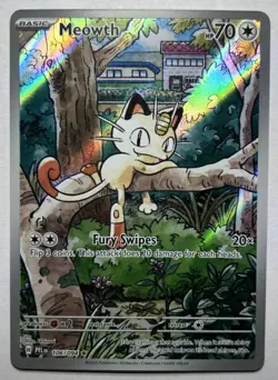 Meowth 106/094 Me02: Phantasmal Flames Holo | Pokemon TCG - NEAR MINT - Image 1
