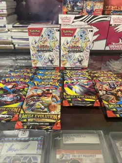 Pokemon 2 Prismatic Booster Bundles Plus 12 Mega Evolution Packs - Image 2