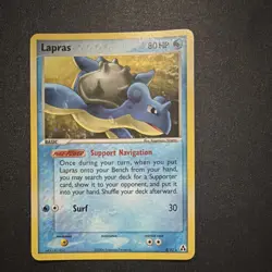 Pokemon Lapras Holo Rare Legend Maker 8/92 80 HP Surf English 2006 - Image 1