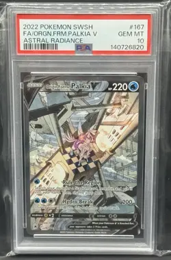 Pokemon Origin Forme Palkia V 167/189 Astral Radiance Alt Art - PSA 10 GEM MINT - Image 1