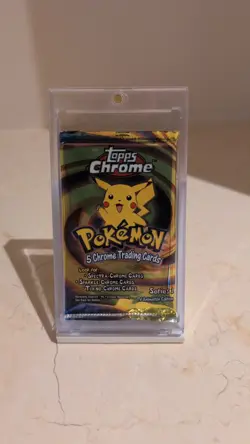 Pokemon Topps Chrome Series 1 Factory Sealed Booster Pack 2000 - Image 1