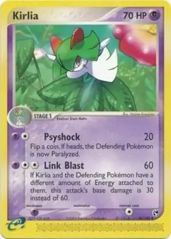 Kirlia - 40/100 - Uncommon PL/MP, English Pokemon EX Sandstorm - Image 1