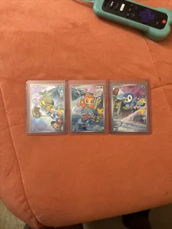 Pokemon First Partner Illustration Collection Promos TCG Chimchar Turtwig Piplup - Image 1