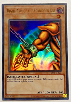 Right Arm of the Forbidden One LOB-EN122 | Legend of Blue Eyes White Dragon M/NM - Image 1