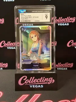 2024 One Piece Nami 3D2Y ST14-006 Super Rare (SR) Graded CGC 9 Mint - Image 1