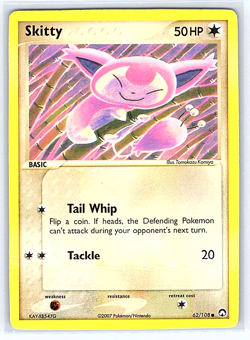 Skitty 62/108 Power Keepers NM/LP Pokemon Card - Image 1