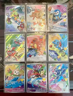FULL SET of 9 First Partner Illustration Collection Series Promo Cards - Image 1