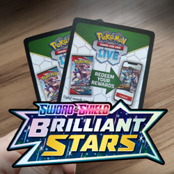 2x Sword & Shield BRILLIANT STARS - Pokemon TCG Online Code Card - Image 1
