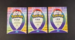 Lot of 3x Pokemon Topps Johto Series Sticker Cards - Quilava - Chikorita - Image 2