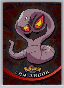 Arbok #24 Topps Pokemon Card - Foil - Blue Logo - NM - Image 1