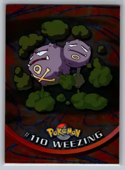 Weezing #110 Topps Pokemon Card - Foil - Blue Logo - NM - Image 1