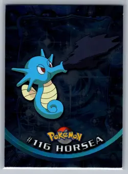 Horsea #116 Topps Pokemon Card - Foil - Blue Logo - NM - Image 1