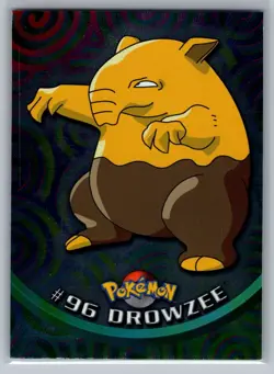Drowzee #96 Topps Pokemon Card - Foil - Blue Logo - NM - Image 1
