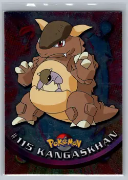 Kangaskhan #115 Topps Pokemon Card - Foil - Blue Logo - NM - Image 1