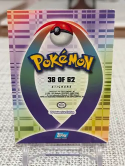 2001 Topps Pokemon Johto Series 1 #192 Sunflora S36 of 62 Sticker Card LP - Image 2