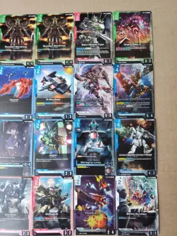 Gundam Card Game TCG GD01 Rare Uncommon Common 32 Cards & Gundam Aile Sleeves - Image 2