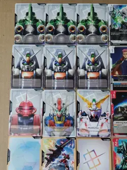Gundam Card Game TCG GD01 Rare Uncommon Common 32 Cards & Gundam Aile Sleeves - Image 3