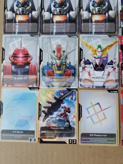 Gundam Card Game TCG GD01 Rare Uncommon Common 32 Cards & Gundam Aile Sleeves - Image 4