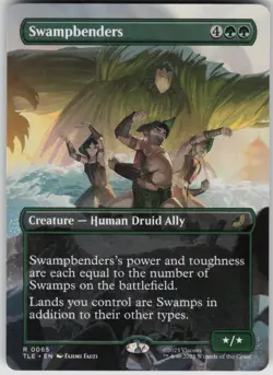 MTG Swampbenders Borderless Normal NM Avatar: The Last Airbender: Magic 65 - Image 1