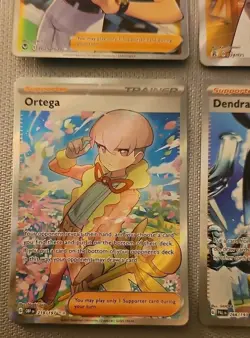 (8) Pokemon Rare Trainer Holo Card LOT Judge Barry Ortega Dendra Kindler Hisui - Image 5