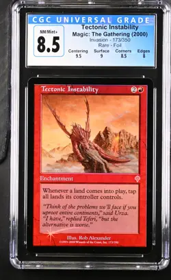 TECTONIC INSTABILITY Invasion Foil Rare CGC 8.5 MTG [Nostalgium] - Image 1