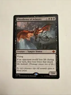 mtg Bloodletter of Aclazotz, vampire demon, Lost Caverns of Ixalan, unplayed - Image 1
