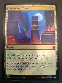 Command Tower Commander: Teenage Mutant Ninja Turtles MTG Surge Foil Near Mint - Image 1