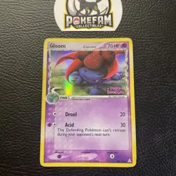 GLOOM - 42/110 - EX HOLON PHANTOMS - REVERSE HOLO STAMP - POKEMON CARD MP - Image 1