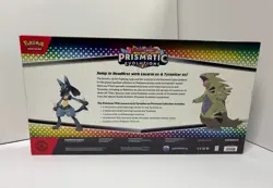 Pokemon TCG - Prismatic Evo Lucario Tyranitar Ex Premium Collection - Sealed Box - Image 2