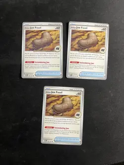 Pokemon TCG Perfect Order Antique Jaw Fossil 068 3 X Non Holo - Image 1