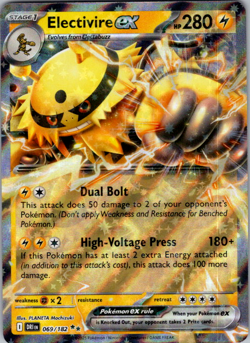 Electivire ex 069/182 Double Rare - Pokemon TCG Destined Rivals NM - Image 1