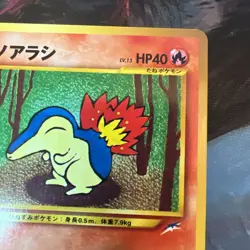 Cyndaquil No. 155 Neo Destiny Japanese Vintage Old Back Pokemon TCG “MpWurrsday” - Image 4