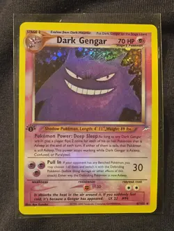 Pokemon Dark Gengar Neo Destiny 2000 6/105 Holo Rare 1st Edition 70 HP Stage 2 - Image 1
