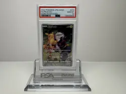 2022 POKEMON JPN SWORD & SHIELD DARK PHANTASMA #073 FULL ART PIKACHU PSA 10 - Image 1