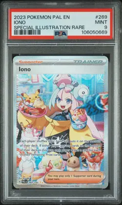 POKEMON 2023 PALDEA EVOLVED IONO SPECIAL ILLUSTRATION RARE 269 PSA 9 - Image 1