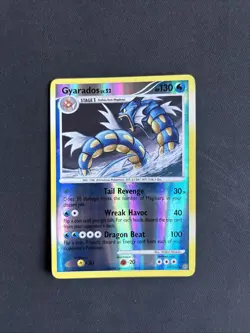 Pokemon TCG Gyarados Stormfront 19/100 Reverse Holo Rare 2008 Nintendo - LP/NM - Image 1